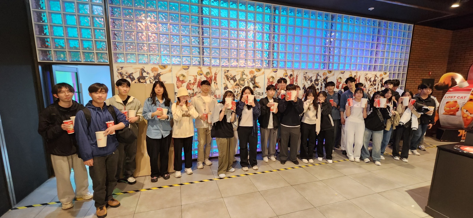 범죄영화 4편 단체관람에 참여한 인천대학교 학생들