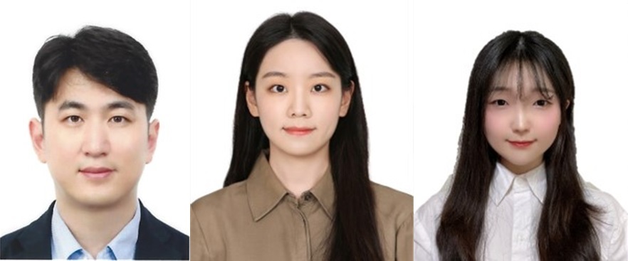 좌측부터 인천대 황병희 교수 인천대 류영채 박사 인천대 조혜민 석사