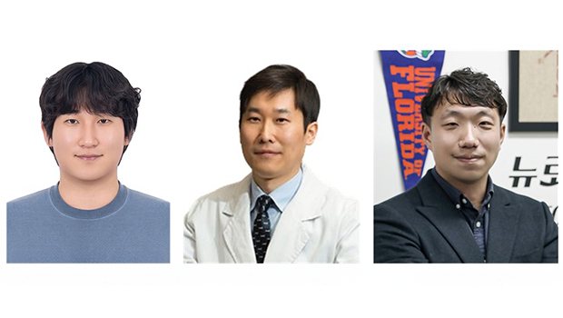 왼쪽부터) 최범진 학생(석사과정), 교신저자 최혁 교수, 교신저자 강년주 교수