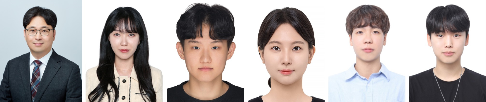 좌측부터: 이원종 교수, 강수진 박사, 백기찬 학생, 주수운 학생, 김건희 학생, 곽성진 학생
