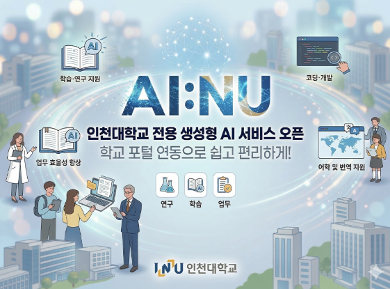 멀티 생성형 AI 서비스 'AINU' 오픈 안내