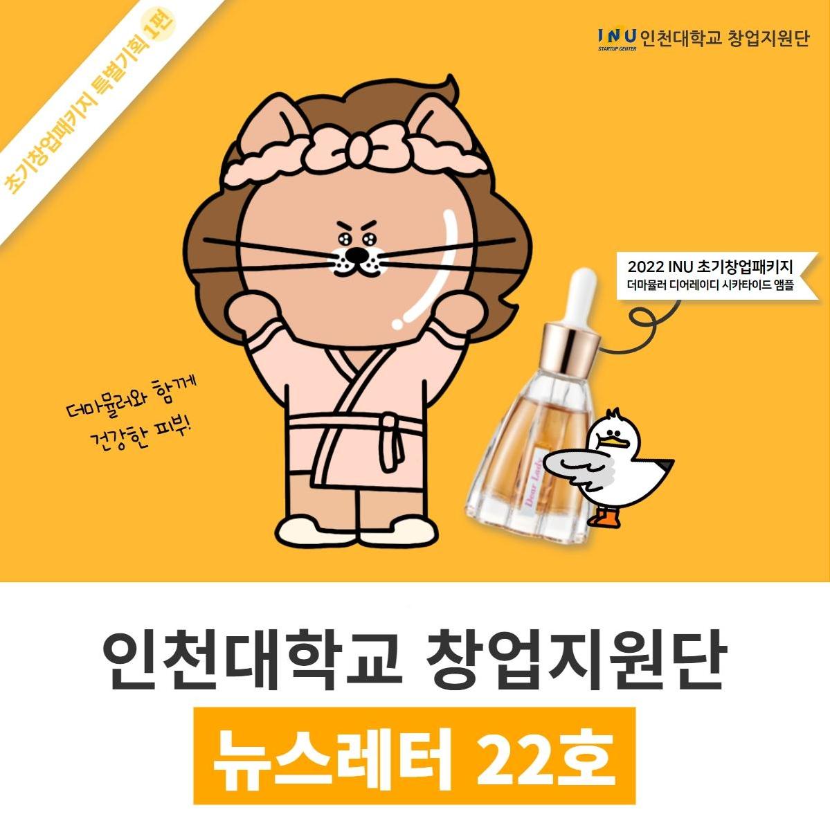 [인천대학교 창업지원단 뉴스레터 22호 / 초기창업패키지 특별 기획 1편 ] 2022 초기창업패키지 선정기업, (특화프로그램) “밸류업 비즈니스스쿨” 개최 외 대표이미지